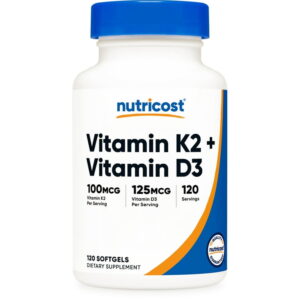 Vitamin D3 and K2 supplement