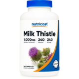 Nutricost Milk Thistle 250mg; 240 Capsules – Gluten Free, Non-GMO Supplement